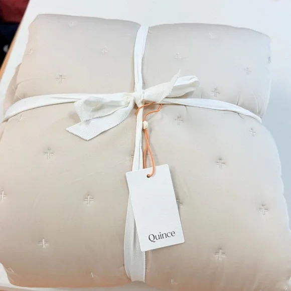 NWT QUINCE Bamboo Dream Quilt Full/Queen Sand 6419 - Picture 6 of 10